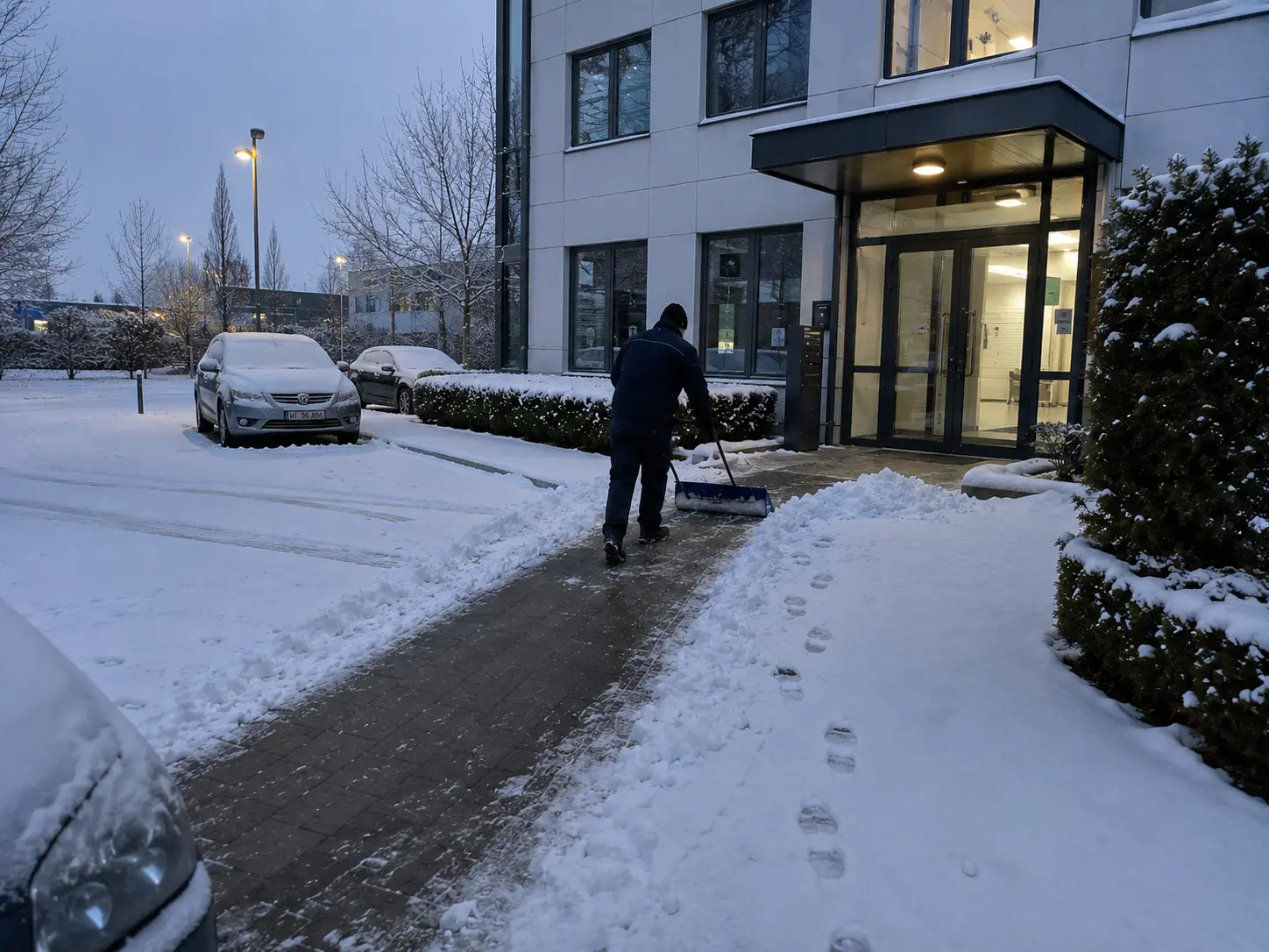 Winterdienst beim Räumen und Streuen in Hagen